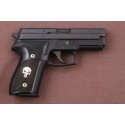 KSD Brand Sig Sauer P228 / P229 Compatible Black Acrylic Grip Double-Checkering 	KSD-00879