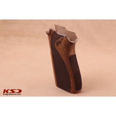 KSD Brand Smith Wesson 3904/3906 Compatible Walnut Grips Diamond	KSD-00192