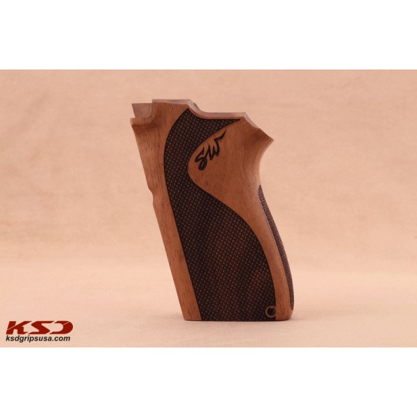 KSD Brand Smith Wesson 3913 TSW Compatible Walnut Grips Diamond	KSD-00187