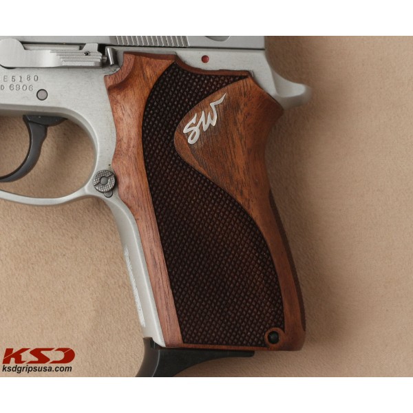 KSD Brand Smith Wesson 6906 Compatible Walnut Grips Diamond	KSD-00157