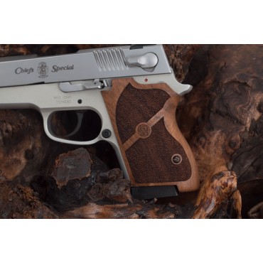 KSD Brand Smith Wesson CS45 Compatible Walnut Grips Stripled	KSD-00146