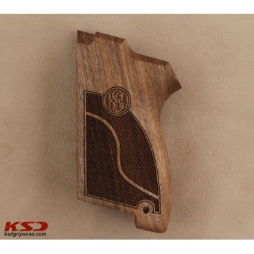 KSD Brand Smith Wesson CS9 Compatible Walnut Grips Double-Checkering	KSD-00181