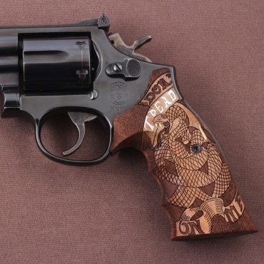 KSD Brand Smith Wesson K/L/X - Frame Round Butt Compatible Walnut Custom Grip	KSD-00090