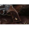 KSD Brand Smith Wesson N Frame Round Butt Compatible Walnut Grips KSD-01672