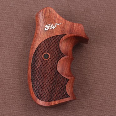 KSD Brand Smith Wesson N Frame Round Butt Compatible Rosewood Grips	KSD-01668