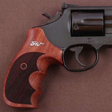 KSD Brand Smith Wesson K/L/X - Frame Round Butt Compatible Rosewood Grip Diamond 	KSD-00121