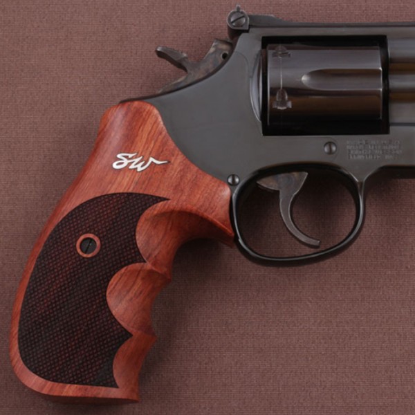 KSD Brand Smith Wesson N Frame Round Butt Compatible Rosewood Grips	KSD-01667