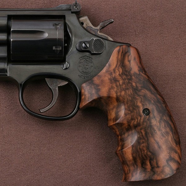 KSD Brand Smith Wesson K/L/X - Frame Round Butt Compatible Root Walnut Grips 	KSD-00108