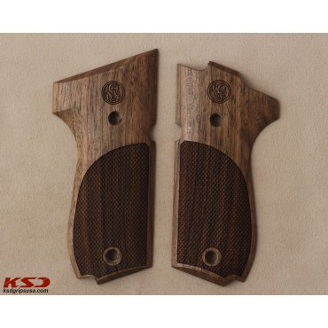 KSD Brand Smith Wesson MOD 952 Compatible Walnut Grips Diamond	KSD-00177