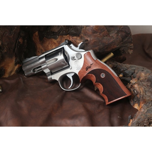 KSD Brand Smith Wesson N Frame Round Butt Compatible Rosewood Grips Diamond