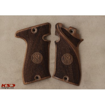 KSD Brand Star Bonifacio Model F 22 Compatible Walnut Grips Stripled	KSD-01038