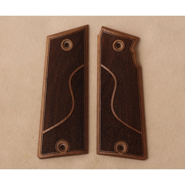 KSD Brand Star SUPER B Compatible Walnut Grips Double-Checkering	KSD-01031