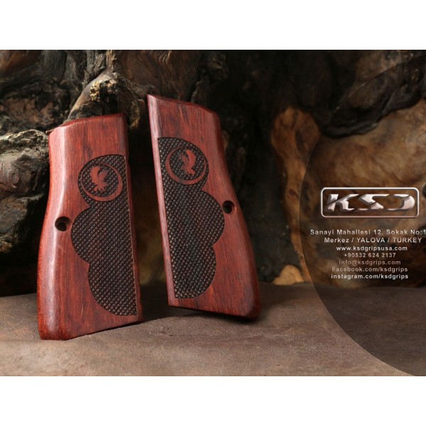 KSD Brand Tisaş ZİG 14 Compatible Rosewood Grips Diamond	KSD-01066