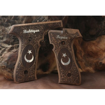 KSD Brand Tisaş Zigana T Compatible Walnut Customizable Grips Framed	KSD-01023