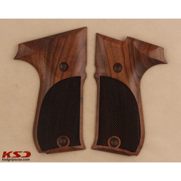 KSD Brand Walther P88 Compact Compatible Walnut Grips Diamond 	KSD-01227