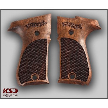 KSD Brand Walther P88 Compact Compatible Walnut Grips Diamond 	KSD-01229