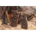 KSD Brand Zastava EZ9 / E40 Compatible Walnut Grips Framed 	KSD-01062